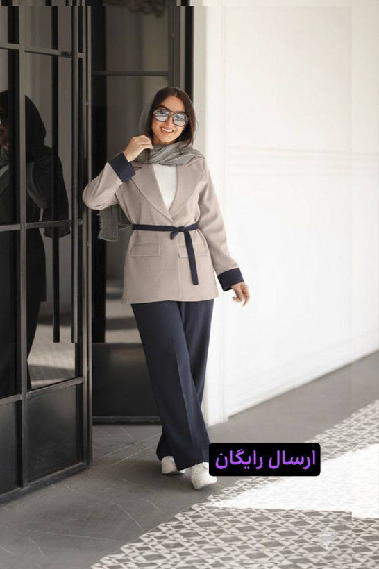 کت و شلوار زنانه مدل صبا کد 785 با پارچه بزیاق درجه یک در رنگبندی متنوع