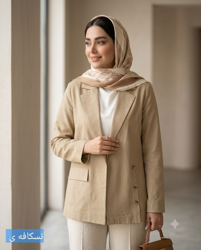 کت زنانه لینن چهار فصل