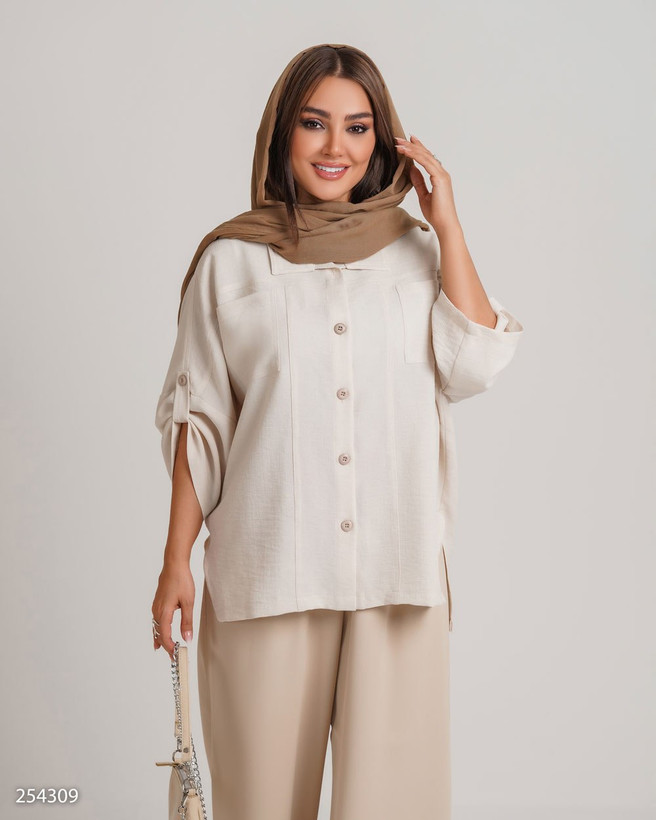 شومیز شانتون مدل مانیکان کد 2543