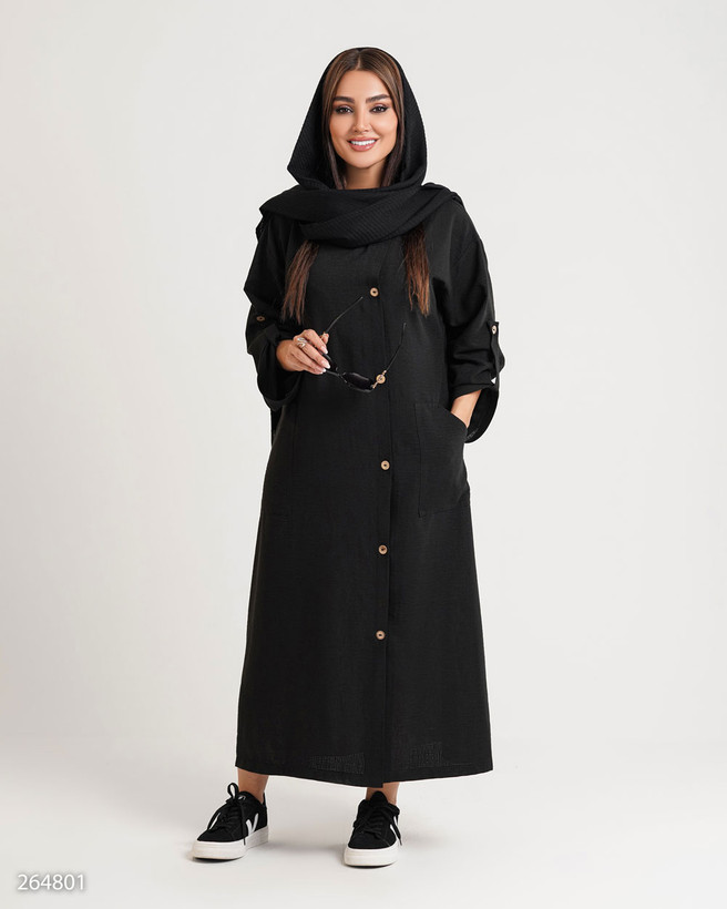 کفتان بلند زنانه مدل سادیا